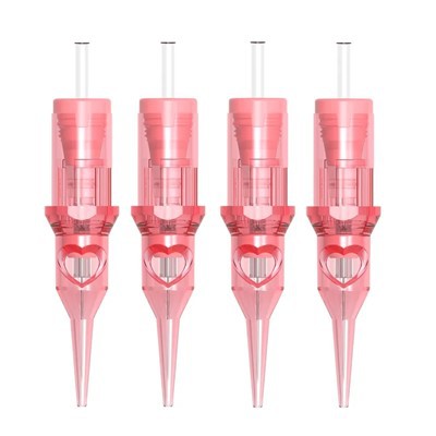 गुलाबी रंग स्थायी मेकअप टैटू कारतूस सुई